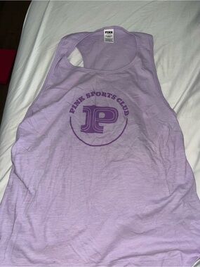PINK Lavender Sports Club Racerback Tank Sz XXL